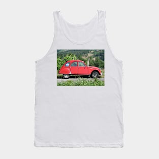 Citroen 2 CV red Tank Top